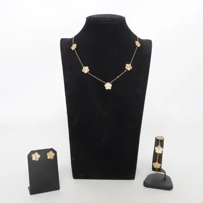 Jewelry set (Gold) Unknown metal