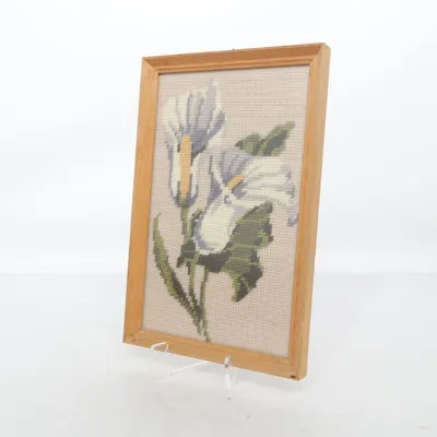 Embroidered wall hanging