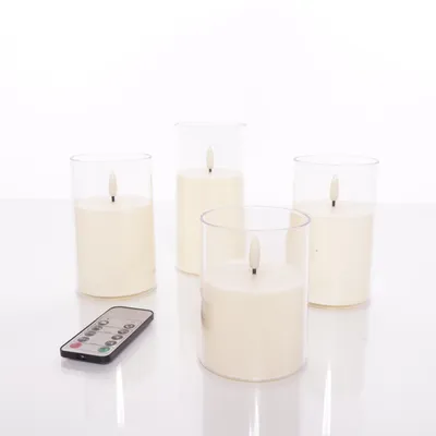 LED candle (Transparent, White)