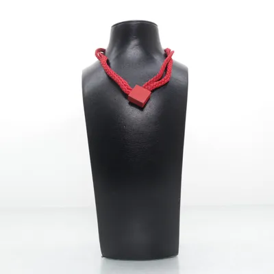 Choker (Röd, Silverfärgad) från Aarikka Okänd metall