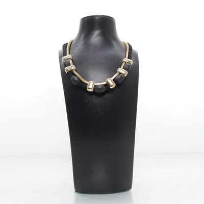 Choker (Guldfärgad, Svart) från Aarikka Okänd metall