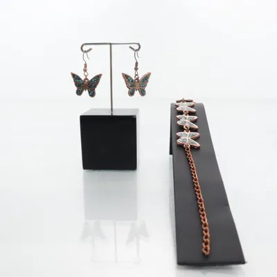 Sieradenset (Goud, Blauw) Onbekend materiaal