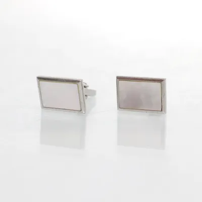 Cufflinks (Gray, Silver) from Seidensticker Unknown metal