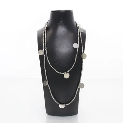 Halsband (Silverfärgad) från Vintage Okänd metall, Rostfritt stål