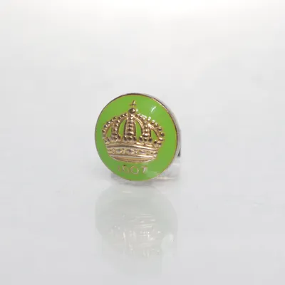 Manschettknappar (Grön, Guldfärgad) från Skultuna Okänd metall