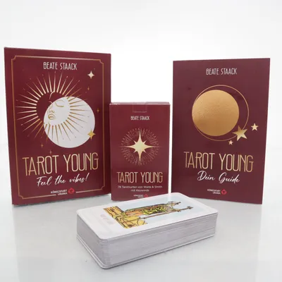 Tarot kort (Röd) från Königsfurt-Urania Verlag