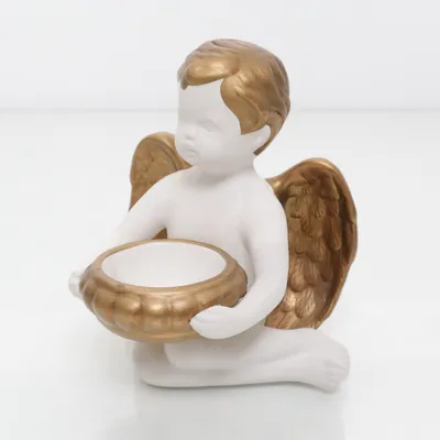 Ljuslykta (Vit, Guldfärgad) från PartyLite