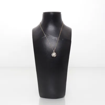 Halsband (Guldfärgad, Vit) från Fashion Okänd metall