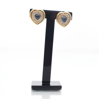 Clips-örhängen (Vintage hjärtan ) Okänd metall