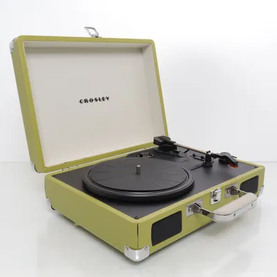 Platenspeler (Zwart, Groen) van Crosley