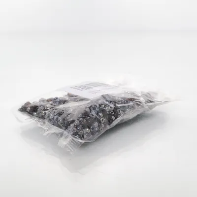 Plastic kralen (Zwart, Blauw)