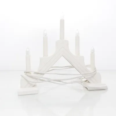 Electric advent candle holder (White) from Kema Keur