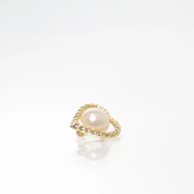 Broche (Guld, Hvid) Ukendt metal