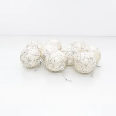 Kerstversiering (Wit, Zilver)