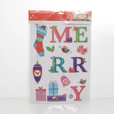 Kerstdecoratie (Wit, Meerkleurig)