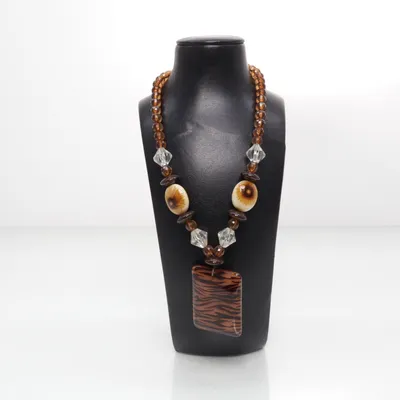 Ketting (Bruin, Meerkleurig, Beige) van Accessories Onbekend materiaal