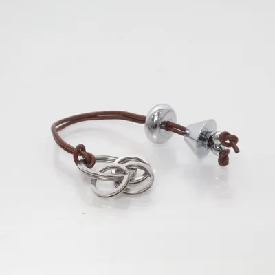 Sleutelhanger (Bruin, Zilver) van Georg Jensen