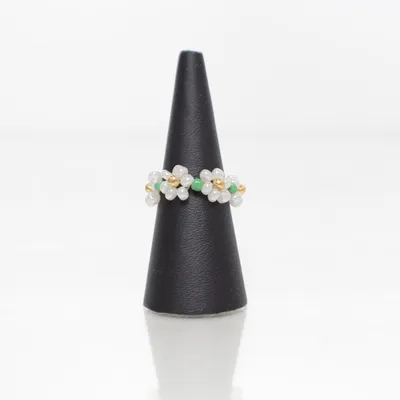 Ring (Hvid, Flerfarvet) Ukendt metal