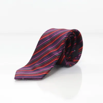 Tie (Red, Purple) from Westbury C&A Polyester, Silk