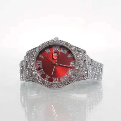 Polshorloge (Zilver, Rood)
