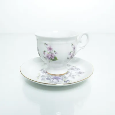 Espressokopp (Vit, Lila, Flerfärgad) från Staffordshire