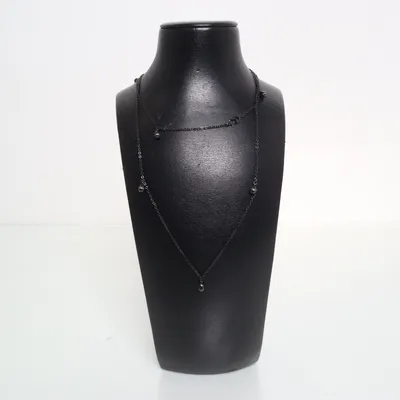 Halsband (Svart) från CU Jewellery Okänd metall