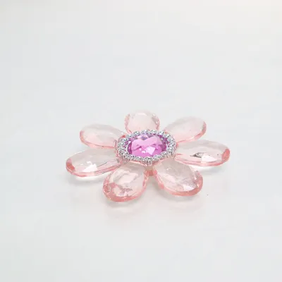 Brosch (Rosa, Flerfärgad) Plast
