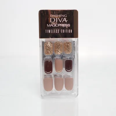 Press on nails (Beige, Multicolored) from Dashing Diva