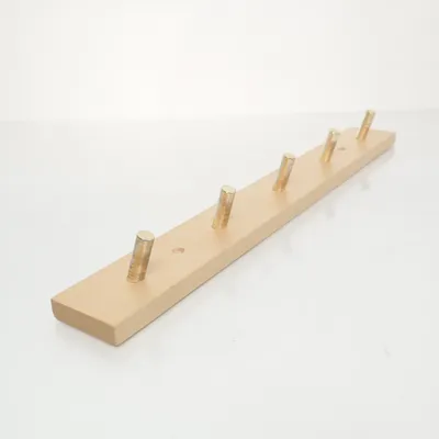 Clothes hanger (Brown, Gold)