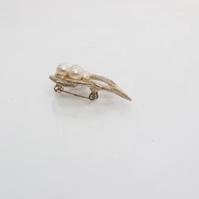 Brosch (Guldfärgad) Okänd metall