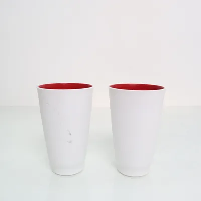 Dricksglas (Röd, Vit) från Tupperware