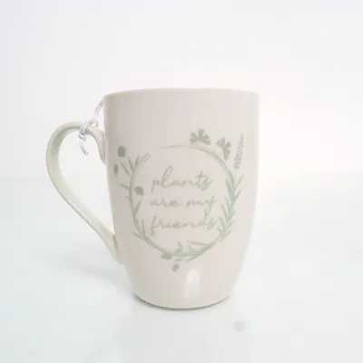Mug (White, Green) from Sinsay