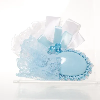 Broche (Blauw, Wit, Zilver, Meerkleurig) Onbekend materiaal