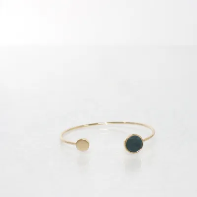 Armring (Guldfärgad, Grön) från Pilgrim Okänd metall
