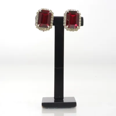 Second hand hot sale ruby earrings