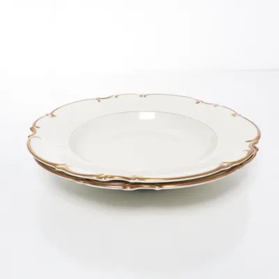 Dyb tallerken  (Beige, Guld) fra Bavaria