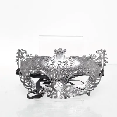 Maskeradmask (Silverfärgad)