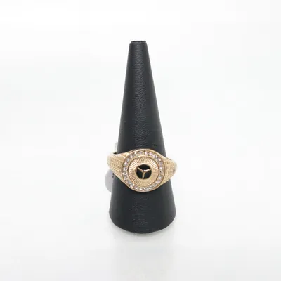 Klackring (Guldfärgad) Okänd metall