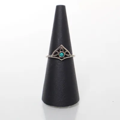 Ring (Zilver, Turquoise, Groen) Onbekend materiaal