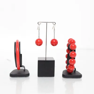 Sieradenset (Rood) Onbekend materiaal, Plastic