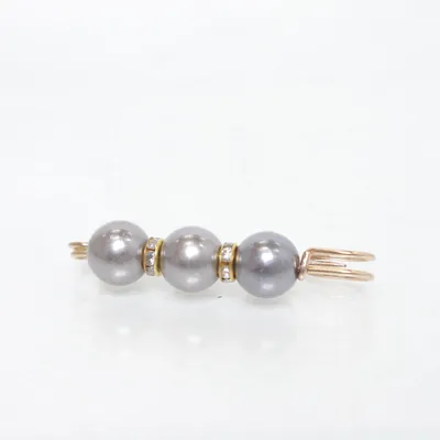 Broche (Goud, Grijs) Onbekend materiaal