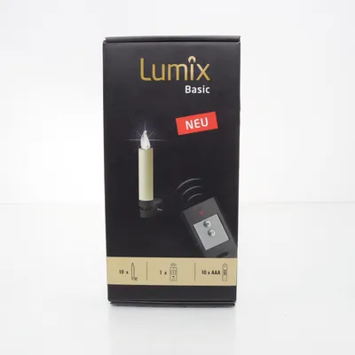 LED candle (Beige, Black) from Lumix