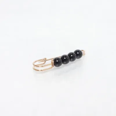 Broche (Guld, Sort) Ukendt metal