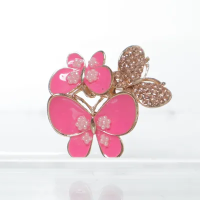 Brosch (Rosa, Guldfärgad, Beige, Benvit, Roséguldfärgad, Flerfärgad) Okänd metall