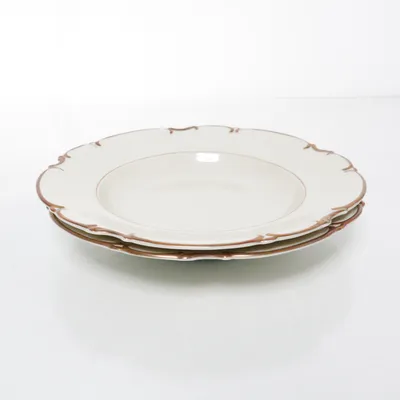 Djup tallrik (Beige, Guldfärgad) från Bavaria