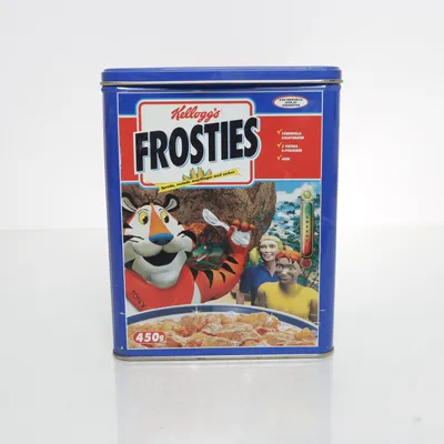 Blik (VINTAGE PLÅT BURK) van Kellogg's