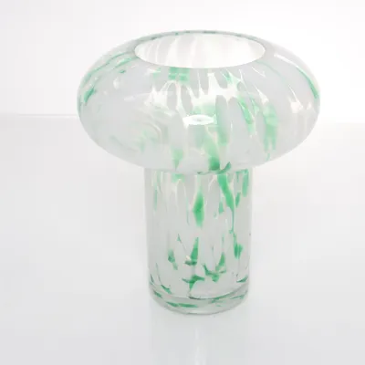 Vase (Hvid, Grøn) fra Handmade