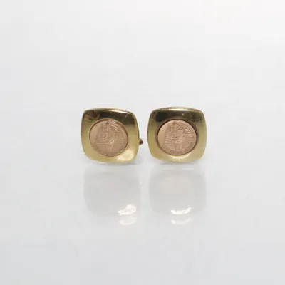 Manchetknopen (Goud) Onbekend materiaal