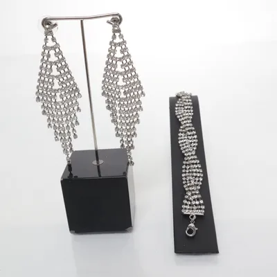 Sieradenset (Zilver, Wit) Onbekend materiaal