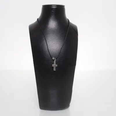 Ketting (Zwart, Zilver) Onbekend materiaal